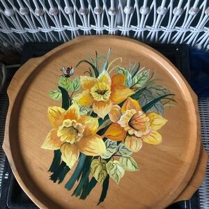 double sided platter vintage, tortilla baking pans